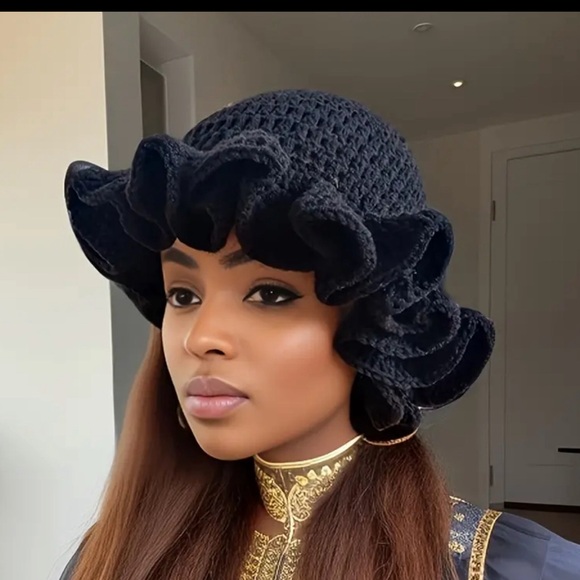 Pink - Unique crochet hat - Picture 3 of 6